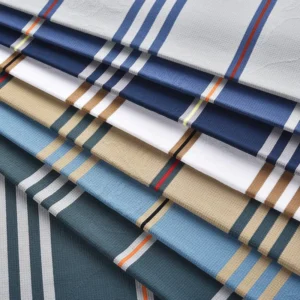 Custom Yarn Dyed Warp Knit Stretch Fabric Polo 90% Nylon 10% Spandex Anti-Static for Men’s Polo Shirts