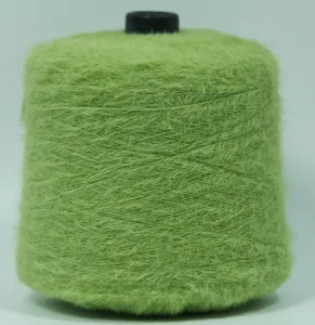 Customizable 1.3cm Faux Mink Feather Yarn Dyed Fancy Color woven 100% Nylon DTY Double twisted High strength Crochet Knitting
