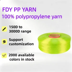 Customizable FDY Polypropylene Yarn 150D Colored Polypropylene Filament for Backpack Straps 100% Polypropylene Yarn