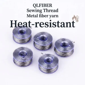 Customizable Raw Spun Yarn (OE/Open End) Anti-static Feature 100% Stainless Steel Model 91*2 for Sewing Applications