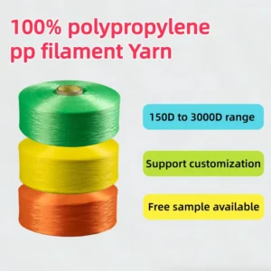Customization 1000D Polypropylene Filament Yarn Waterproof High Tenacity for Watch Straps FDY PP Yarn