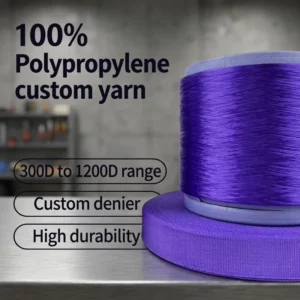 Customization Color Hollow 100% Polypropylene Raw FDY Yarn with OE Technics 1200D Denier for Hand Knitting High Tenacity