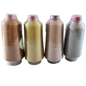 Customized 150D Metallic Yarn 1200TPM Twist High Tenacity MS Type Anti Pilling for Embroidery