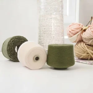 Customized Color Soft Knitting Crochet Yarn 12/1 NM Brushed Silk Yarn Cashmere for Sweaters Coats Socks