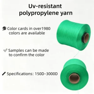 Customized FDY PP Yarn 3000D High Tenacity UV resistant Yarn Is Suitable for Sunshade Canopy 100%polypropylene Yarn