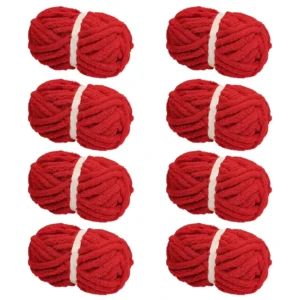 Customized Vacuum Packed 226G Chunky Chenille Yarn for Crochet Cushion Blanket