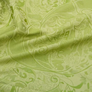 Cutout Look Jacquard Satin Fabric Glossy Satin Finish for Kimono Robes Dresses Eveningwear