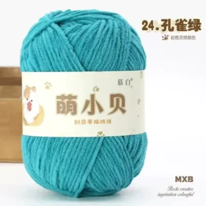 Cynthia 100% Polyester Chenille Fancy Yarn 50g per Roll 3mm Thin Chenille Yarn