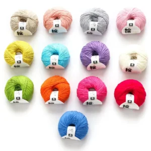 Cynthia Mercerized 100% Cotton Yarn Crochet Yarn Hand Knitting Baby Yarn for Knitting Sweater