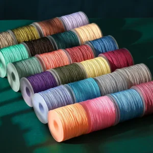 DIY 72 Jade Wire 0.7mm Chinese Knotting Beading Thread Cord Handmade Material Nylon String for Bracelets Jewelry Wind Chime