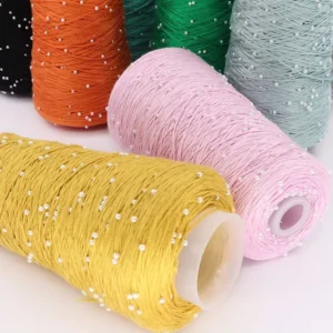 DIY Fashion Fancy Hand Knitting Yarn Cotton Yarn With Beads for Yarn Knitting