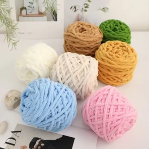 DIY Hand Knitting Weaving High Tenacity 100 gram Baby Soft Single color Dyed Crochet Velvet Thick Abrasion Resistant OE DTY Yarn