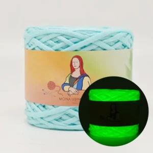 DIY Hand knitting Creative Luminous Glow in the Dark Crochet Yarn Fancy Yarn Polyester Ball Glowing Yarn 3D Effect 50g/50m