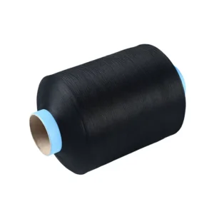 DTY Low-Elasticity Twisted Bleached Chenille Polyester Yarn 150D for Warp/Weft Ribbons Stock