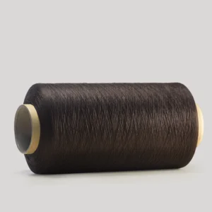 Dark Brown 100% Polyester 150D/300D DTY Eco-Friendly Core Spun Dyed Yarn
