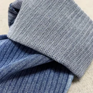 Dark Indigo 11 oz Herringbone Weave Pure Cotton Denim Fabric for Jeans