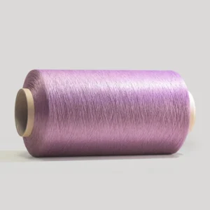 Dark purple 100% Polyester 150D 300D DTY Eco Friendly Core Spun Dyed Yarn Breathablele