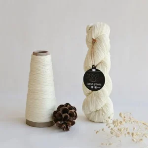 Dazzling Fingering Pure Superwash Extrafine Merino Wool 400m 100g Natural White Yarn for Hand Dye Knitting