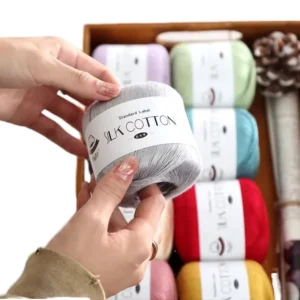 Dimuni 100% Cotton Anti Bacteria Ring Spun 2NM Yarn New Style 6# Lace Handmade DIY Knitted Silk Spring Summer Pure Yarn Hook
