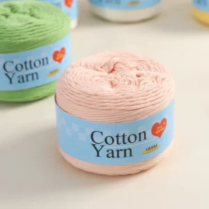 Dimuni 16Ply 100g High Tenacity Hand Woven Scarf Combed Cotton Blended Yarn Thread Embroidery Recycled Dyed Knitting Yarn