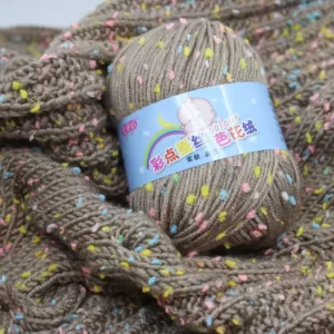 Dimuni 6 Ply Dyed Milk Baby Crochet Yarn Hand Knitting Cotton Indophil Acrylic Fancy Product for Young Ones