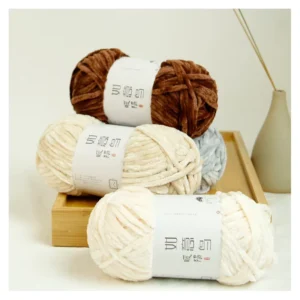 Diy Warm Soft 100G/6Mm Crochet for Scarf Blanket Kennel Chunky Chenille Yarn