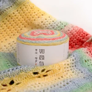 Domi Brand Factory Dream 150g Dyed Blended Yarn for Scarf Pillow Blanket Milk Cotton Acrylic Yarn