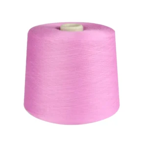 Dope Dyed 32S 100% Polyester Anti Bacteria Anti Pilling Spun Yarn for Socks and T Shirt Knitting