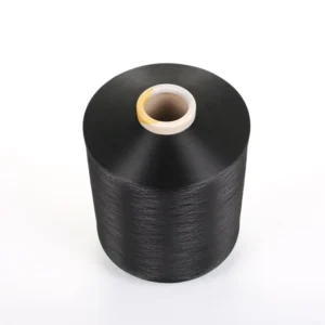 Dope Dyed Super Black Factory 100% Polyester Textured Yarn Semi Dull DTY 100/36