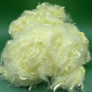 Dope Dyed Yellow 1.4D 38mm PSF Polyester Staple Fiber Non woven Fabric Geotextile Filter Cloth for Concrete Spinning