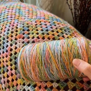 Duan Dyed Cotton Cashmere Thread Skin Friendly Hand Knitted Medium Thick Wool Thread Wool Scarf Sweater Hat Fancy Yarn Handmade