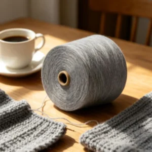 Durable High Tenacity 32S 5 Recyclable Polyester Knitting Yarn for Sewing Thick Socks and Textiles