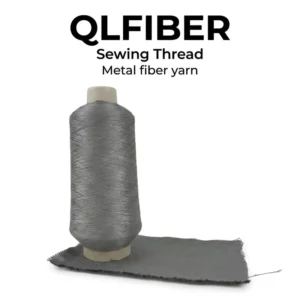 Durable Metal Fiber Yarn for Sewing Raw Pattern Highly Conductive Anti-static OE Technics Touch Screen Gloves Grey
