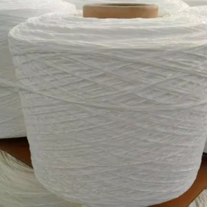 Durable PE Monofilament White Green Football Grass Yarn Threads Fiber Curly Twist Fiber Soccer Grass AIR TEXTURED YARN