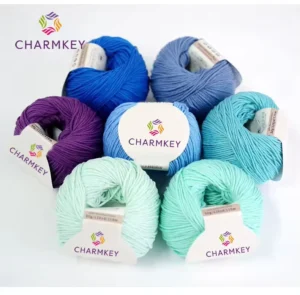 Dyed Thick Yarn Organic Combed Mercerized Milk Cotton for Crochet Hand Knitting