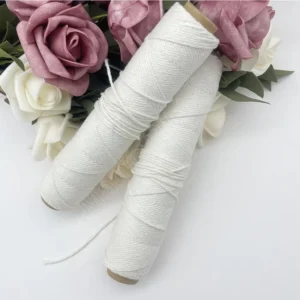 E Magic 1mm 2mm White Cotton Macrame Cord Hand Woven Fancy Yarn for Bags Garments Home Textiles in Stock