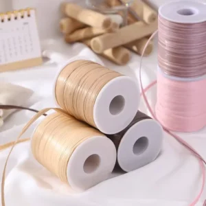 Eco Friendly 100% Polyester Raffia Yarn High Tenacity Straw Yarn for Crochet Summer Hat Handmade Beach Bag DIY Craft Weaving
