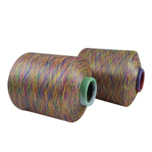 Eco-Friendly 100D/96F Fancy Yarn 100% Polyester Space Dyed Yarn for Flyknit Vamp