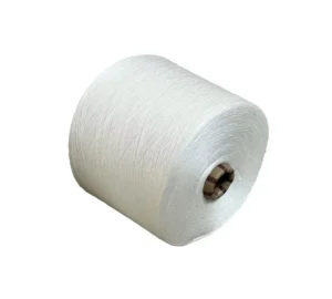 Eco Friendly 21S Ring Spun Bleached Linen 55% Cotton 45% Blended Yarn Fancy Raw Pattern for Knitting and Weaving
