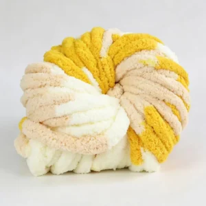 Eco Friendly High Tenacity 2CM Chunky Chenille Yarn for Fancy Hand Knitting Embroidery