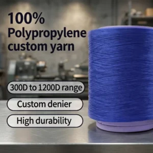 Eco Friendly Hollow FDY 100% Polypropylene Yarn Bulky 600D OE Raw for Hand Knitting and Blankets Carpets