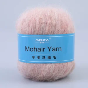 Eco-Friendly Mohair Yarns 650m/50g 13Nm/1 Wool Blended Hand Knitting Women Sweater Scarf 62Colors Soft Warm OE Yarn
