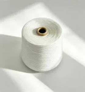 Eco Friendly Recyclable 100% Polyester High Tenacity White Yarn 32S Standard Twist for Sewing Thread and Socks