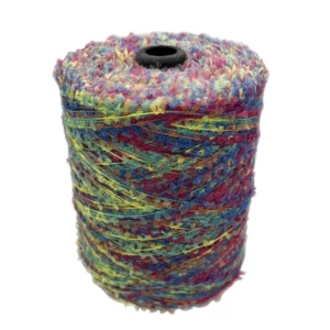 Eco Friendly Recycled High Tenacity 100% Polyester Space Dye Fancy Hand Knitting Yarn