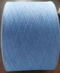 Eco Friendly Regenerated Recycled 35% Cotton 65% Polyester Carded Open End Blended Yarn 30 Colors Ne0.5s Ne30s