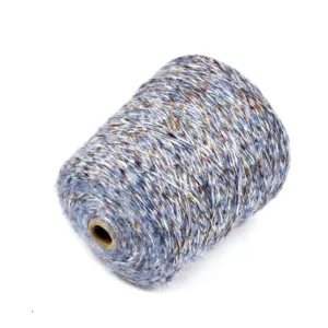 Eco Friendly Shinning Knot Sequin Space Dyed Polyester Fancy Brush Yarn for Knitting