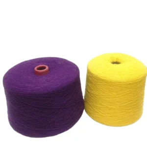 Eco Polyester Cotton Acrylic Blended Spun Yarn Melange Recycled Soft Acrylic Knitting Yarn