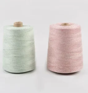 Eco Polyester Polyester Acrylic Blended Spun Yarn Melange Recycled Closer Bag Thread 5kg