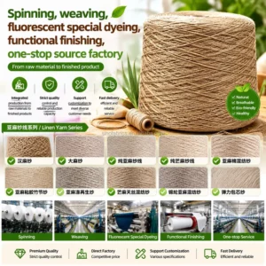 Eco Recycled Polyester Lyocell Linen Modal Ramie Cotton Blended Yarn Graphene Far Infrared Antibacterial FR Cooling Melange Yarn