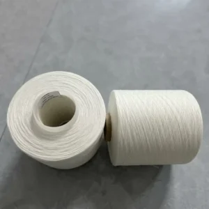 Eco-friendly AA Grade 29/3 SPP 100% Recycled Polyester Poly Poly Corespun Raw White Sewing Thread Yarn for Fashion Apparel GRS